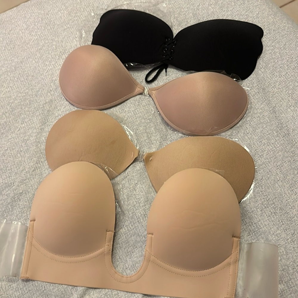 Only the black wore once,all the nude are new